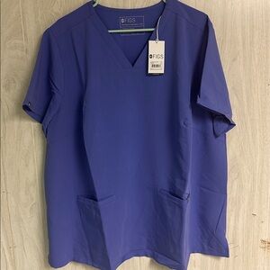Figs 3 pocket scrub top